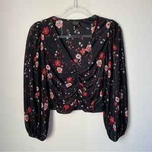 Topshop Floral Blouse